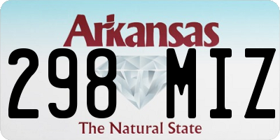 AR license plate 298MIZ