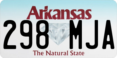 AR license plate 298MJA