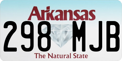 AR license plate 298MJB