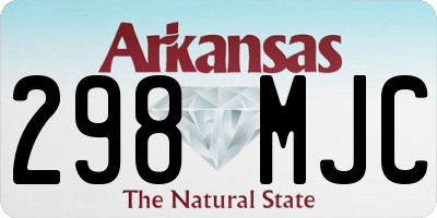 AR license plate 298MJC