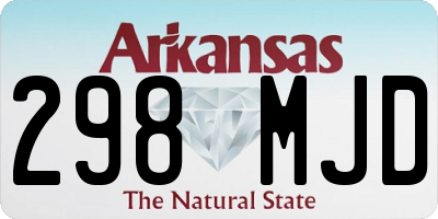 AR license plate 298MJD