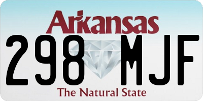 AR license plate 298MJF