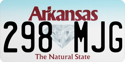 AR license plate 298MJG