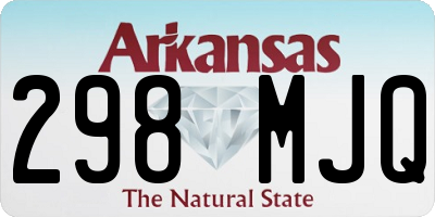 AR license plate 298MJQ