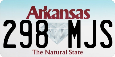 AR license plate 298MJS