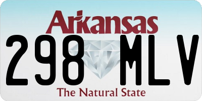 AR license plate 298MLV