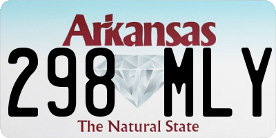 AR license plate 298MLY