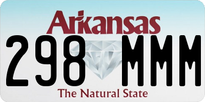AR license plate 298MMM