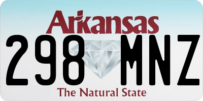 AR license plate 298MNZ