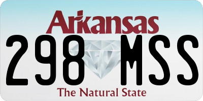 AR license plate 298MSS
