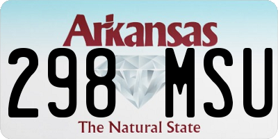 AR license plate 298MSU