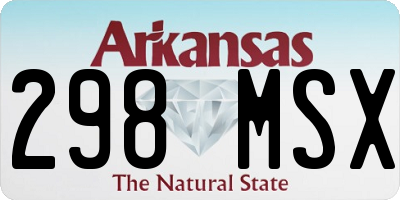 AR license plate 298MSX