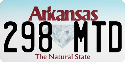 AR license plate 298MTD