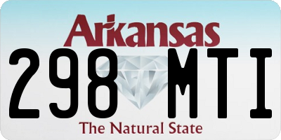 AR license plate 298MTI