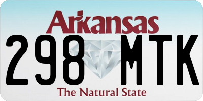 AR license plate 298MTK