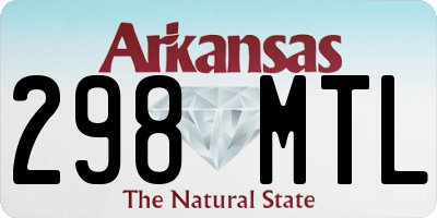 AR license plate 298MTL