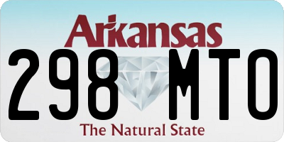 AR license plate 298MTO