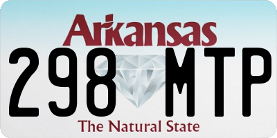 AR license plate 298MTP