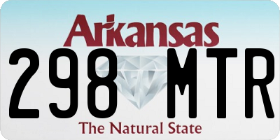 AR license plate 298MTR