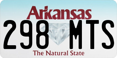 AR license plate 298MTS