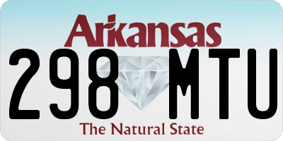 AR license plate 298MTU