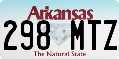 AR license plate 298MTZ