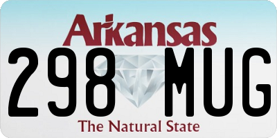 AR license plate 298MUG