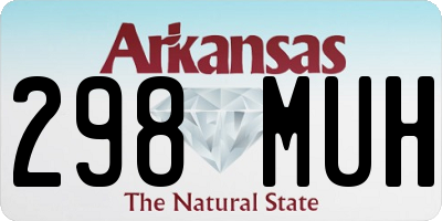 AR license plate 298MUH
