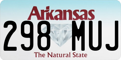 AR license plate 298MUJ
