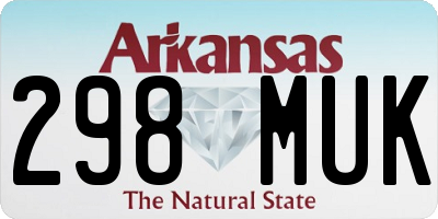 AR license plate 298MUK