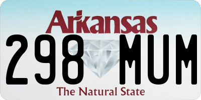 AR license plate 298MUM