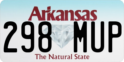 AR license plate 298MUP