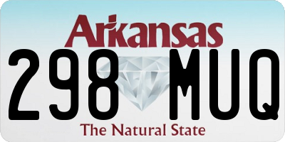 AR license plate 298MUQ