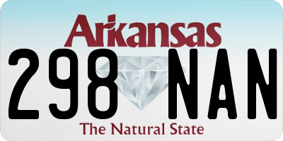 AR license plate 298NAN