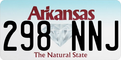 AR license plate 298NNJ