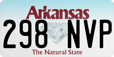 AR license plate 298NVP