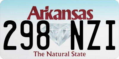 AR license plate 298NZI