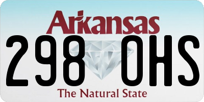 AR license plate 298OHS