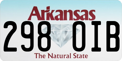 AR license plate 298OIB