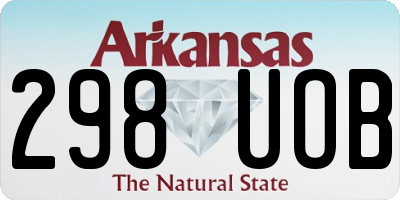AR license plate 298UOB