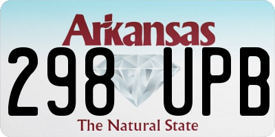 AR license plate 298UPB