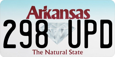 AR license plate 298UPD