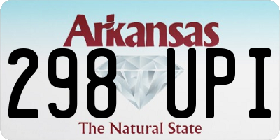 AR license plate 298UPI