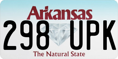 AR license plate 298UPK