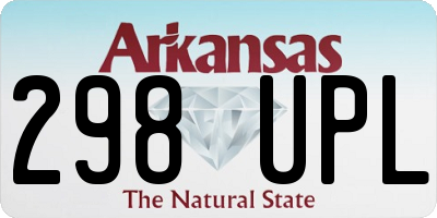 AR license plate 298UPL