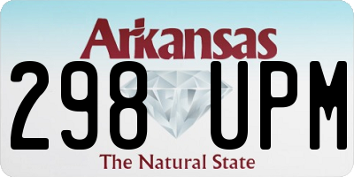 AR license plate 298UPM