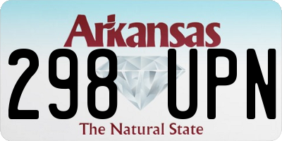 AR license plate 298UPN