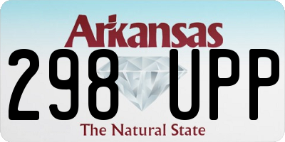 AR license plate 298UPP