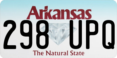 AR license plate 298UPQ