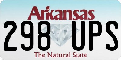 AR license plate 298UPS